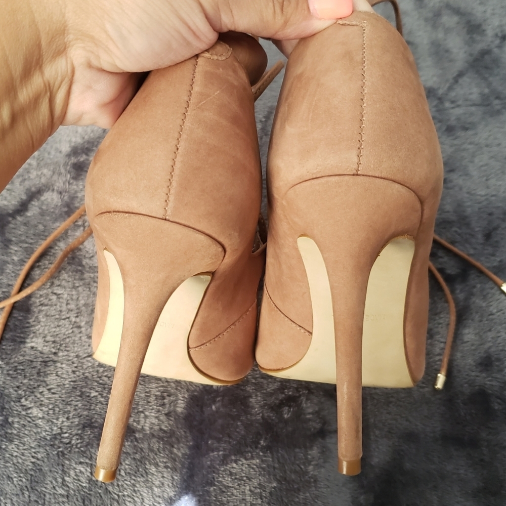Steve Madden nude color strap heels sz 5.5 - Picture 3 of 6